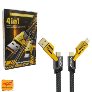 کابل شارژ 4 کاره برزنتی فلت