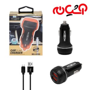 شارژر فندکی MOXOM MX-VC02 با کابل MICRO